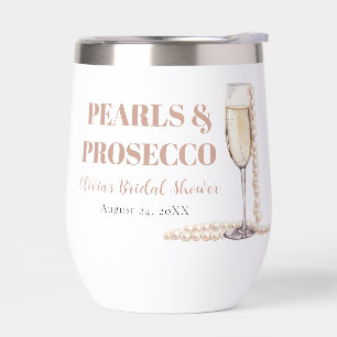 Elegante Gouden Parels en Prosecco Bruidsdouche