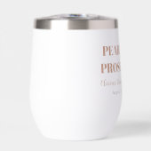 Elegante Gouden Parels en Prosecco Bruidsdouche (Voorkant)