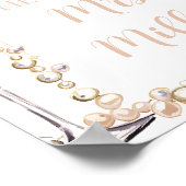 Elegante gouden parels en Prosecco toekomst mevrou Poster (Hoek)