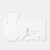 Elegante gouden parels en Prosecco Vrijgezellenfee Bedankdoosjes (Uitgevouwen)