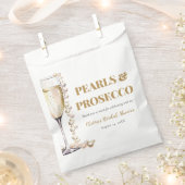 Elegante gouden parels en Prosecco Vrijgezellenfee Bedankzakje (Geknipt)