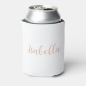 Elegante gouden parels en Prosecco Vrijgezellenfee Blikjeskoeler (Blikje Achterkant)