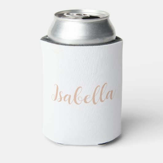 Elegante gouden parels en Prosecco Vrijgezellenfee Blikjeskoeler (Blikje Achterkant)