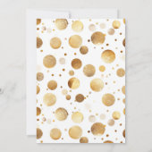 Elegante gouden parels en Prosecco Vrijgezellenfee Kaart (Achterkant)