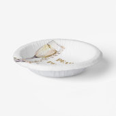 Elegante gouden parels en Prosecco Vrijgezellenfee Papieren Kommen (Gebogen)