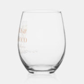 Elegante gouden parels en Prosecco Vrijgezellenfee Wijnglas Zonder Voet (Links)