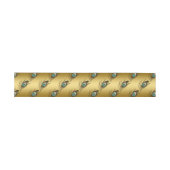 Elegante Gouden Pauw Uitnodigingen Wikkel (Vlak)