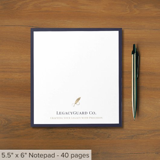 Elegante Gouden Pen Notitieblok