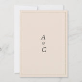 Elegante gouden perzik romantische bloem Save the  Kaart (Achterkant)