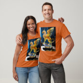 Elegante gouden pheonix bedrukt T-Shir. T-shirt (Unisex)