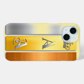 Elegante gouden plaquette met kroon Case-Mate iPhone case (Achterkant (horizontaal))