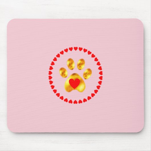 Elegante gouden poot muismat (Voorkant)