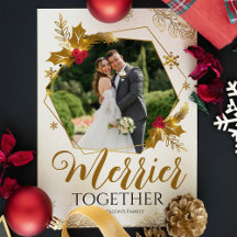 Elegante Gouden Prettiger Kerst Samen Prettig Kers