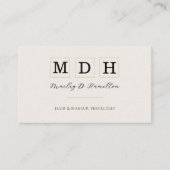 Elegante Gouden QR Code Haar- en Make-upstyling Visitekaartje (Voorkant)