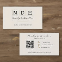 Elegante Gouden QR Code Haar- en Make-upstyling