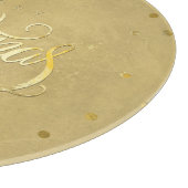 Elegante gouden rendier gouden letters Kerstmis Snijplank (Hoek)