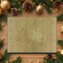 Elegante gouden rendier gouden letters Kerstmis Snijplank