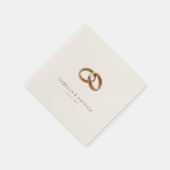 Elegante Gouden Ringen Servet (Hoek)