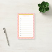 Elegante Gouden & Roze Bewerkbare Takenlijst Post- Post-it® Notes (Kantoor)