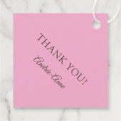 Elegante gouden roze foto 50 fantastische verjaard bedankjes labels (Achterkant)