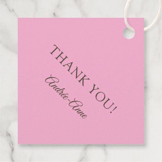 Elegante gouden roze foto 50 fantastische verjaard bedankjes labels (Achterkant)