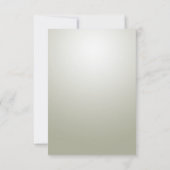 Elegante gouden  RSVP-kaart RSVP Kaartje (Achterkant)