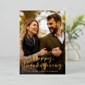 Elegante gouden ruit Kerst foto kaart (Staand Voorkant)