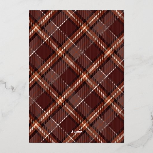 Elegante gouden ruitjes kerstfoto kaart (Achterkant)