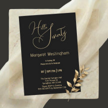 Elegante Gouden Schrift "Hallo Zeventig" 70e Verja