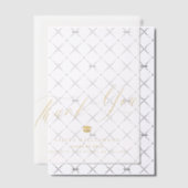 Elegante gouden script afstuderen dank u overlay vellum uitnodigingen (Offset (Uitnodiging))