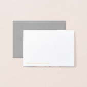 Elegante gouden script bedank foto monogram folie kaarten (Met envelop)