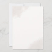 Elegante gouden script bruiloft uitnodigingskaart kaart (Achterkant)