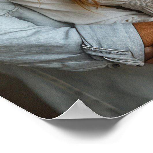 Elegante gouden script foto bruiloft welkom poster (Hoek)