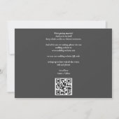 Elegante gouden script foto QR-code trouwen Save The Date (Achterkant)