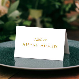 Elegante gouden script islamitische huwelijkskaart kaart