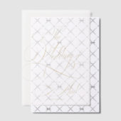 Elegante gouden script kalligrafie bruiloft overla vellum uitnodigingen (Offset (Uitnodiging))