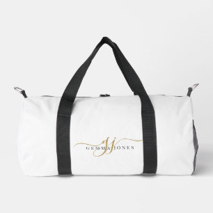 Elegante gouden script naammonogram plunjezak
