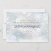 Elegante Gouden Script Nieuwe Plan Winter Evenemen Save The Date (Achterkant)