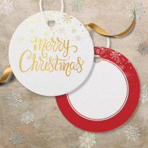 Elegante Gouden Script Prettig Kerstfeest Sneeuwvl