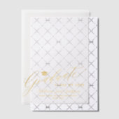 Elegante gouden script schoolklas van afstuderen vellum uitnodigingen (Offset (Uitnodiging))