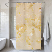 Elegante gouden Sequin Douchegordijn