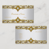 Elegante gouden sieraad van de sierparel visitekaartje (Voorkant / Achterkant)