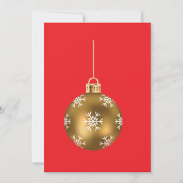 Elegante Gouden Sieraden Bedrijfs Kerstfeest Uitno Kaart