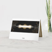 Elegante gouden sierbanner kaart (Achterkant)