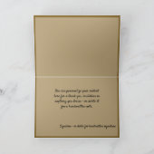 Elegante gouden sierbanner kaart (Binnen)