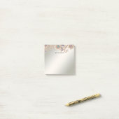 Elegante Gouden Sierbloemen Post-it Notities Post-it® Notes (Op bureau)