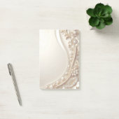 Elegante Gouden Sierlijke Bloem Post-it Notities Post-it® Notes (Kantoor)