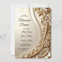 Elegante Gouden Sierlijke Bloemenoefenavond