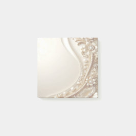 Elegante Gouden Sierlijke Bloemige Post-it Notitie Post-it® Notes