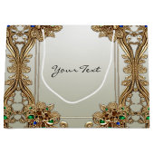 Elegante gouden sierlijke cadeautas (Voorkant)